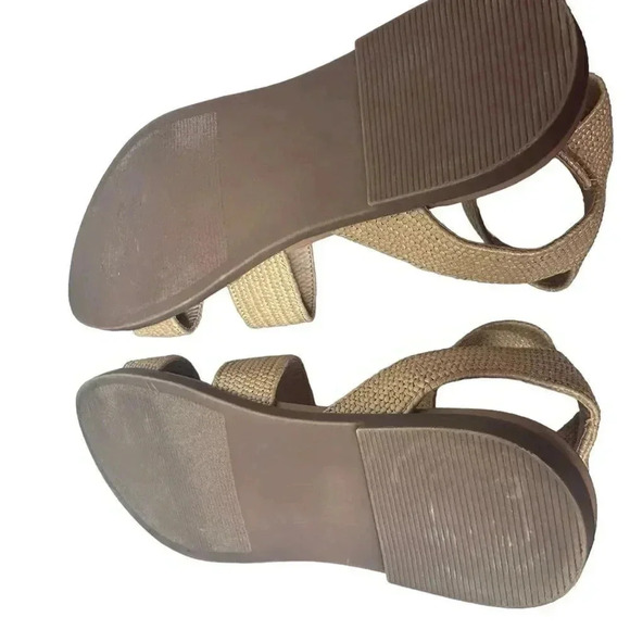 Steve Madden Effie straw ankle strap sandals size 9.5 - Picture 9 of 10